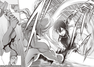 Kirito severing Raios's arms during their fight - PA manga Chapter 020