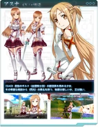 Asuna in Sword Art Online: Infinity Moment.