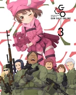 LLENN with Anna, Eva, Sophie, Roza, Tanya, and Toma on the cover of AGGO Blu-ray&DVD volume 3.