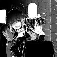 Argo having sneakily approached Kirito.