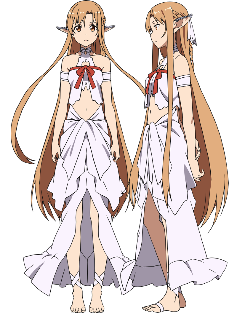 Orange haired girl anime character Asuna Kirito Sword Art Online 1  Aincrad Female asuna cg Artwork cartoon png  PNGEgg