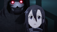 Death Gun redet mit Kirito.