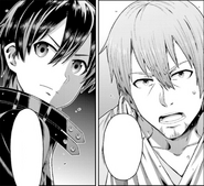 Ryoutarou discussing with Kazuto the incident that resulted in Ryoutarou's hospitalization - OS manga chapter 09