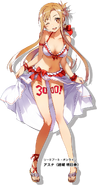 Asuna in a swimsuit illustration drawn by abec in commemoration of Dengeki Bunko's 3000 title (volume) breakthrough.