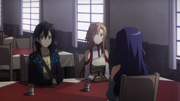 Asuna and Kirito meeting Yolko