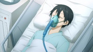 Kazuto remaining comatose in bed despite undergoing an operation - S3E05