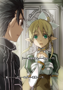 Leafa and Kirito learning each other's real life identities.