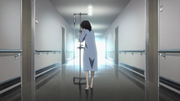 Kazuto walking in hospital