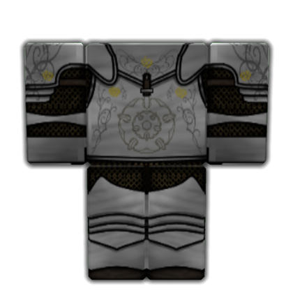 roblox white and gold armor