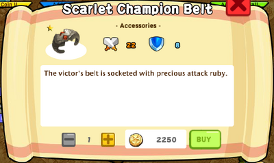 Scarlet Champion Belt Arena Text