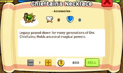 Chieftain's Necklace Text