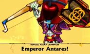 Emperor Antares in Swords and Sanadals: Mini Fighters.