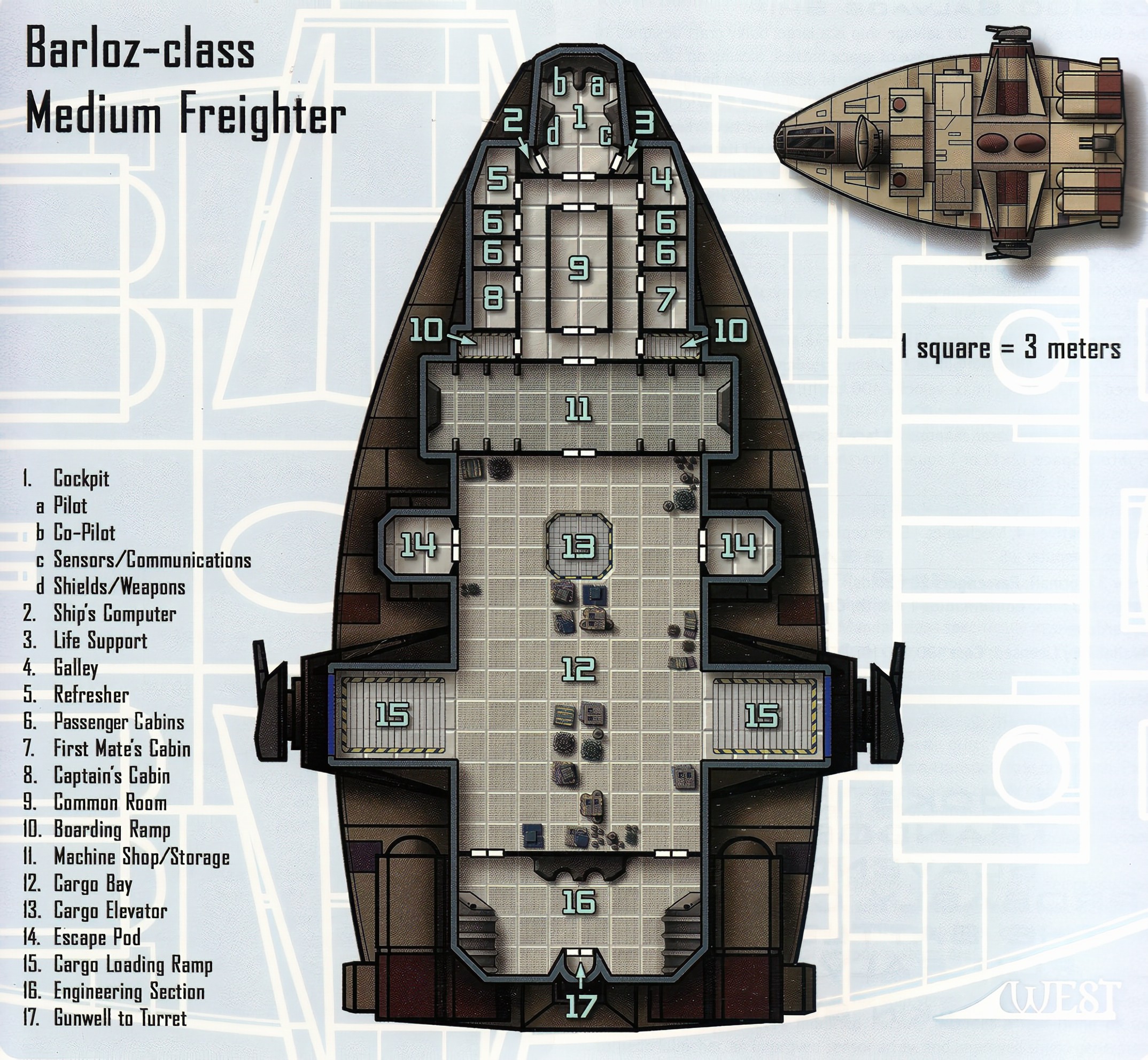 space freighter deck plans