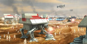 Republic Troop Transport tijdens de GReat Galactic War