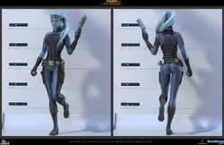 Eleena Daru van verschillende kanten.