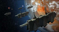 De overlevenden verlaten .