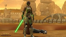 A female Mirakula Jedi.