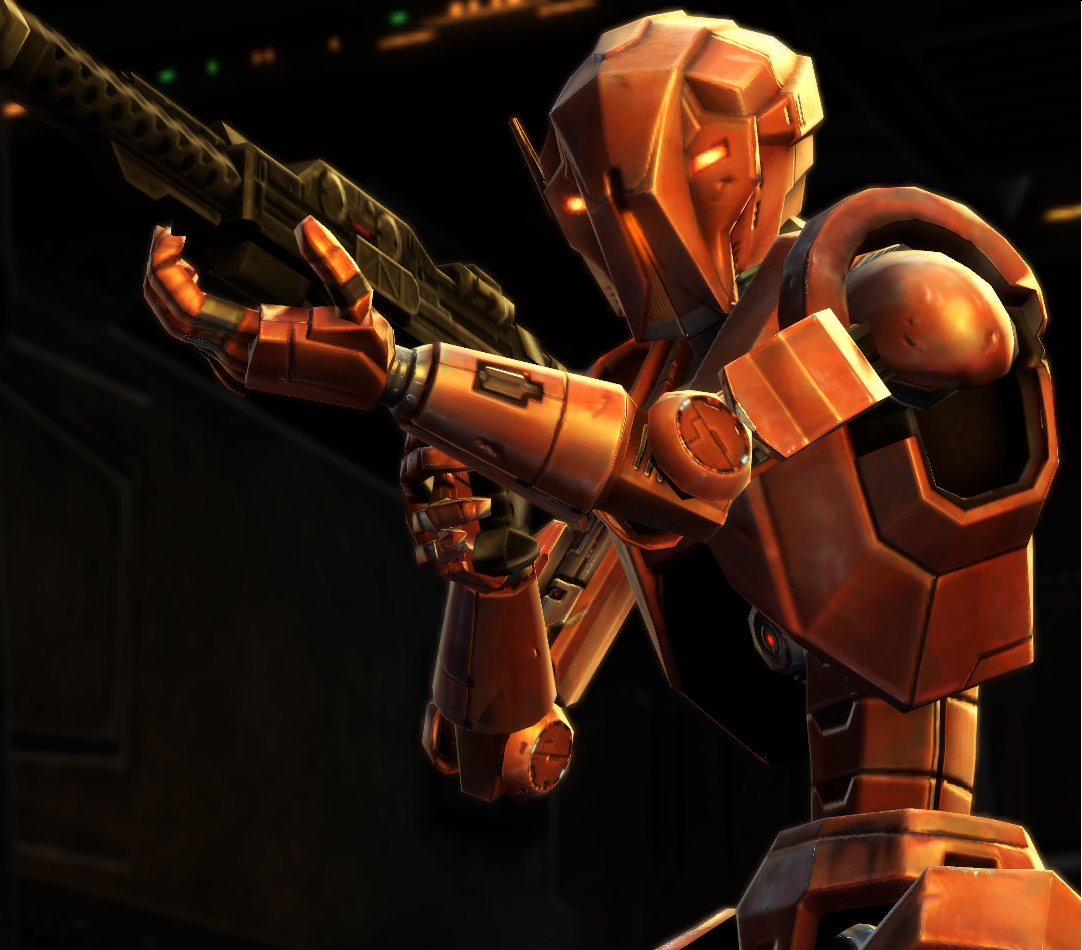 HK-47 was a Hunter-Killer-series assassin droid built by Darth Revan at the...