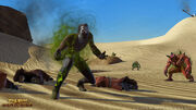 A human victim of the Rakghoul disease outbreak on Tatooine
