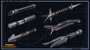 Sith Warrior lightsabers