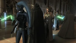 Eleena Daru en  omringt door de  in de .