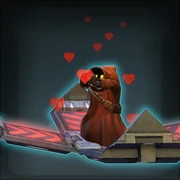 Jawa Courier presenting a heart