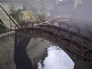 Bridges behind the houses