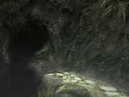 A road leading to the cave