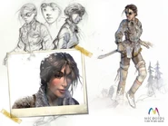 Early concept art of Kate Walker