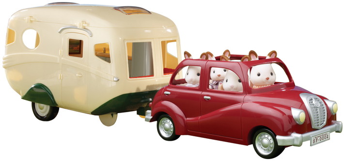 Family saloon car sylvanian families avec personnages