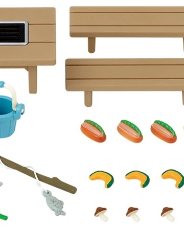 sylvanian families garden barbecue set