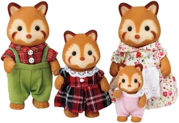 Calico critters red panda family cheap