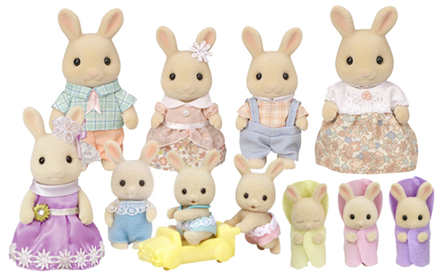 Sylvanian Families flora rabbit Family bulk set of 3 Japan Epoch