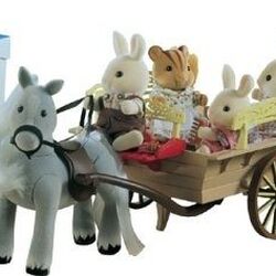 Sylvanian families pony and trap top