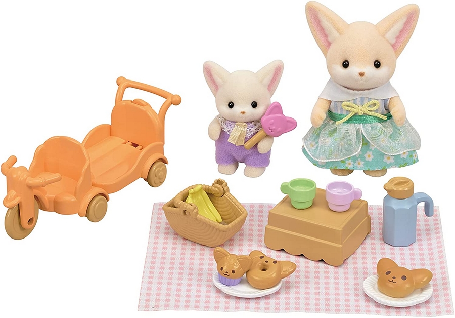 Sylvanian Families Epoch Calico Critters Flora Rabbit Family Brother Sister  Set