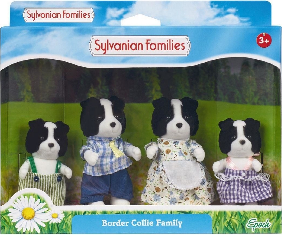 New Sylvanian Families Border Collie Family 