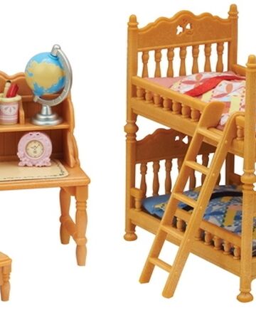 sylvanian family children's bedroom set