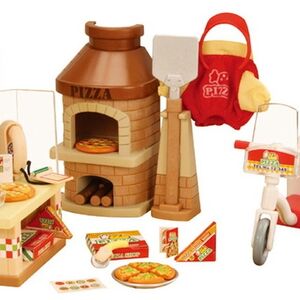 sylvanian families pizza delivery set