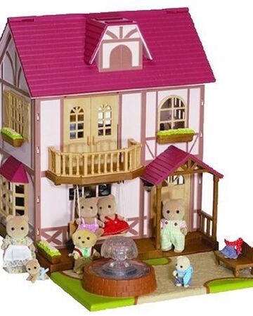 sylvanian 3 story house