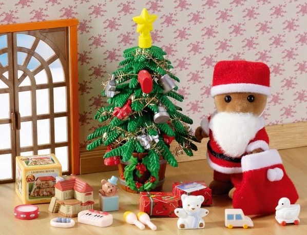 Sylvanian Families: Father Christmas & tree set Toys