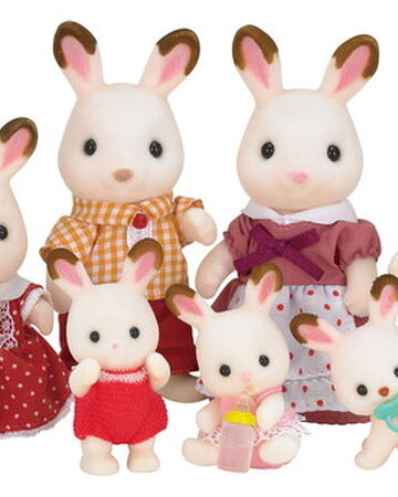 sylvanian families chocolate rabbit baby