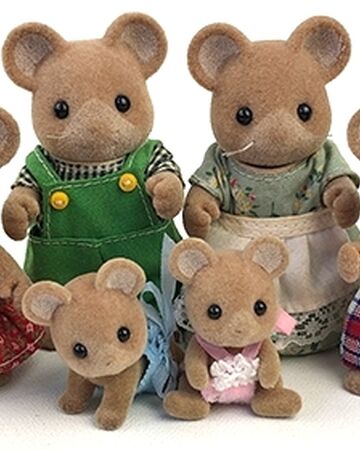 sylvanian families marshmallow mouse family