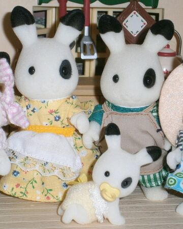 spotted rabbit family sylvanian