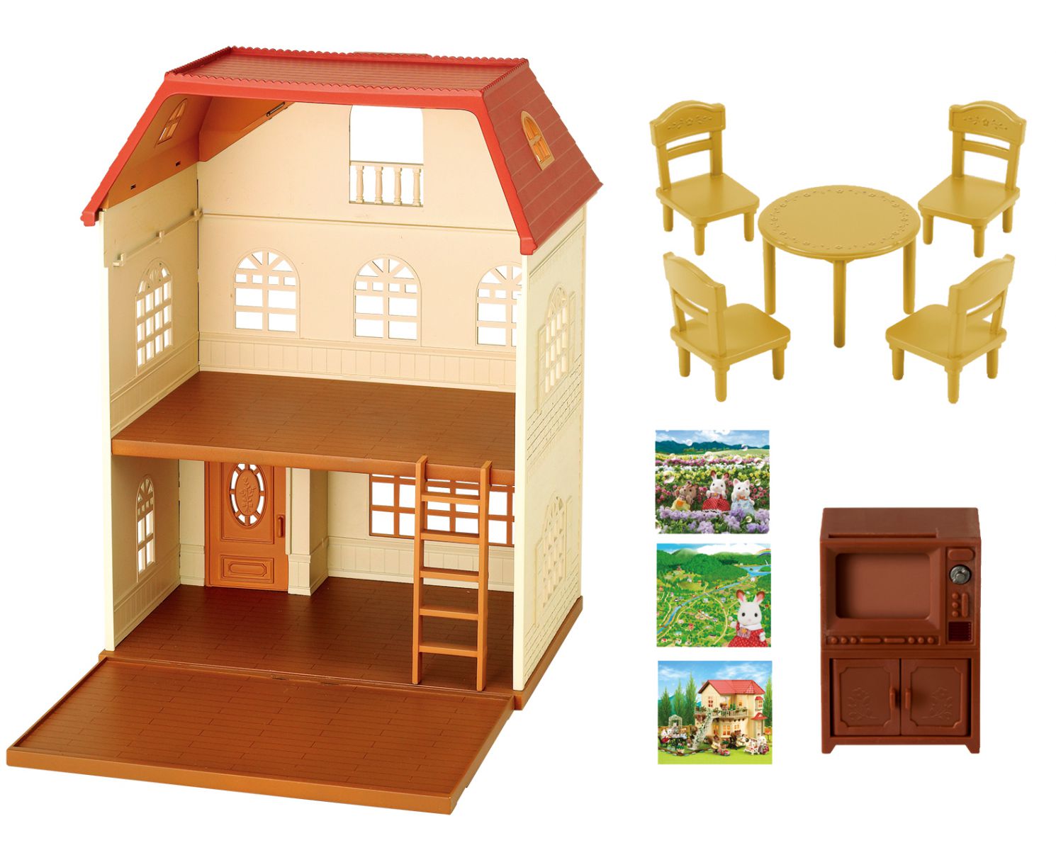 Sylvanian families cedar terrace shop gift set