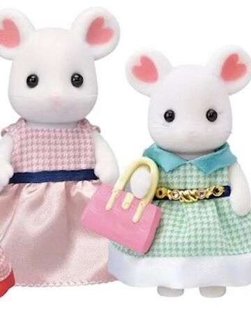 calico critters marshmallow mouse family