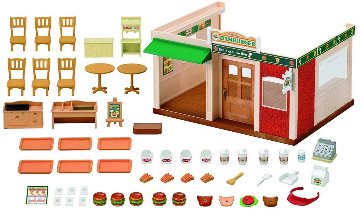 sylvanian families hamburger restaurant lidl