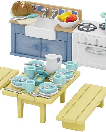 rustic kitchen set sylvanian families
