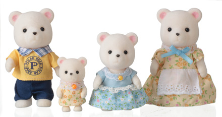 Sylvanian Families Polar Bear Family (3 Figures)