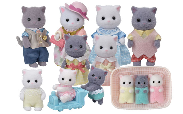 Sylvanian Families Persian Cat Family