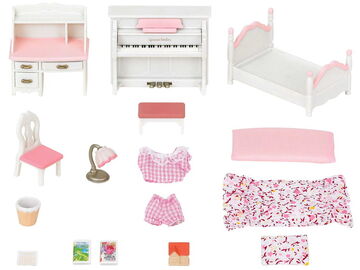 Sylvanian Families- Bed Set for Parure de lit pour Adulte, 5146, Multicolore